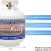 Pound Steel Propane Tank Cylinder with OPD Valve and Built-in Gauge, 20 lb Vertical-Flame King