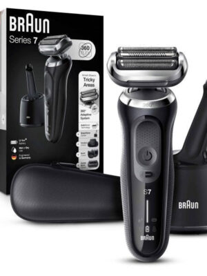 Braun Series 7 7085cc Flex Rechargeable Wet Dry Men s Electric Shaver with Clean Charge Station, Stubble Beard Trimmer