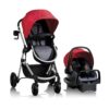 Pivot Modular Travel System with LiteMax Infant Car Seat with Anti-Rebound Bar (Desert Tan)