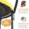 JUMPZYLLA Trampoline 8FT 10FT 12FT 14FT 15FT 16FT Trampoline with Enclosure – Recreational Trampolines with Ladder and AntiRust Coating, ASTM Approval Outdoor Trampoline for Kids