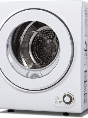 Portable Clothes Dryer 850W, 1.5 cu.ft, Compact & Quiet, Wall-Mountable, ETL Certified, Ideal for Small Spaces