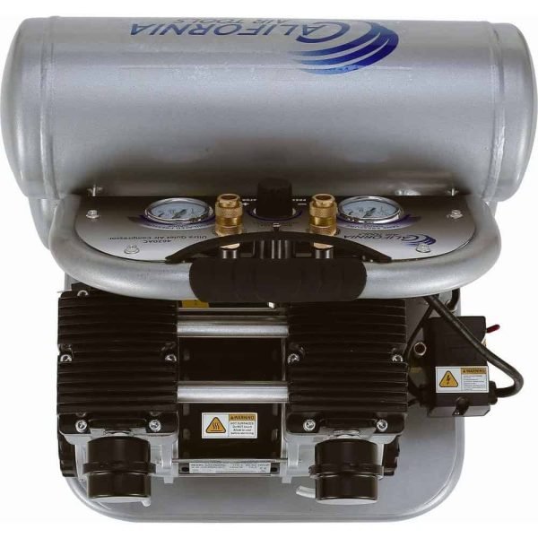 California Air Tools 4620AC 4620AC Ultra Quiet and Oil-Free 2.0 Hp, 4.6 Gal. Aluminum Twin Tank Electric Portable Air Compress