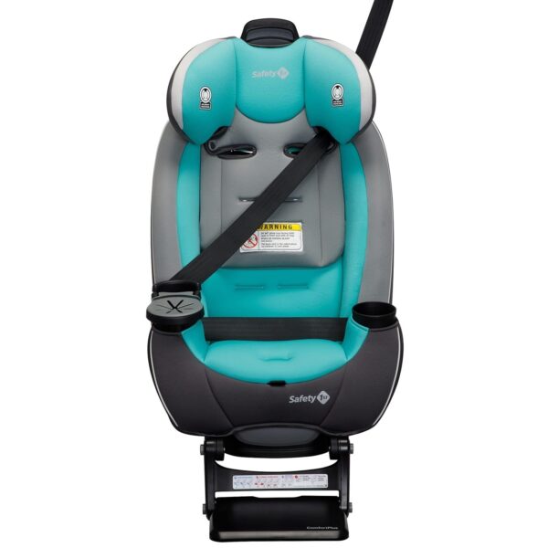 Grow and Go All-in-One Slim Convertible Car Seat, Rear Facing, 5-40 lbs, Forward Facing (30–65 lbs), High Back Booster Seat 40-100 pounds, Aqua Pop