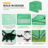 EAGLE PEAK 6×4 Portable Walk-in Greenhouse, Pop-up Indoor Outdoor Garden Green House, Zippered Door and Windows, PE Cover, White