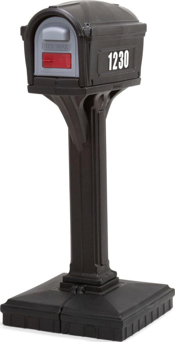 c14f43869a4f4e9daf4b6ef10128e7cc Simplay3 Dig Free Easy Up Classic Black Plastic Mailbox