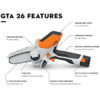 battery-powered wood cutter