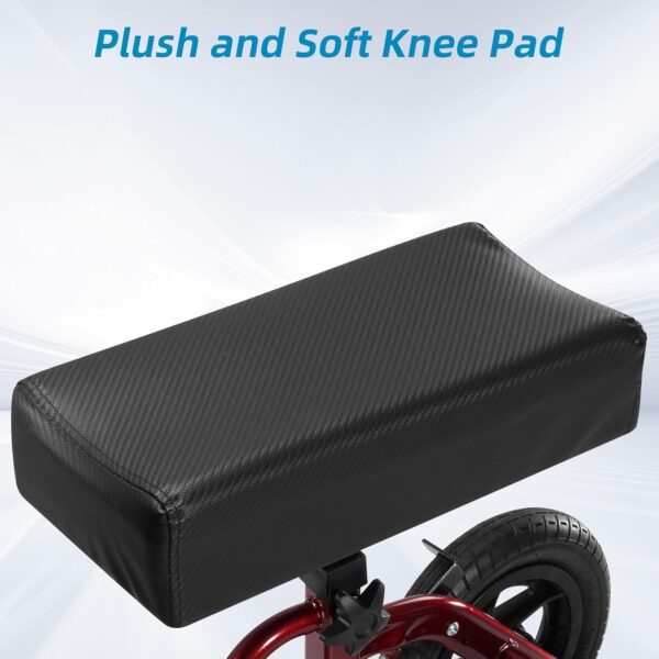 c1d53ddefb3245bf8d06dd41528f0495 Knee Scooter for Foot Surgery, Leg Walker for Broken Foot Ankle Injuries, Dual Braking System Lightweight & Foldable Rolling Crutch Alternative (Red)