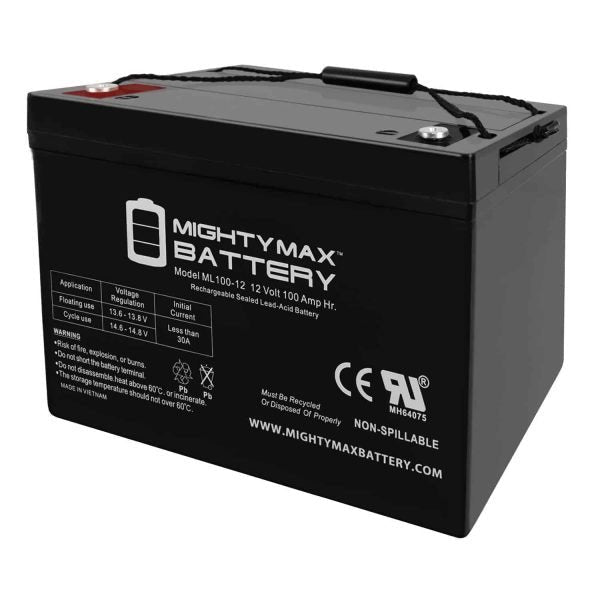 c1e49a6e1f214e3f9c2dc3eefb10f394 12V 100Ah SLA Battery Replacement for Zoeller Sump Pump