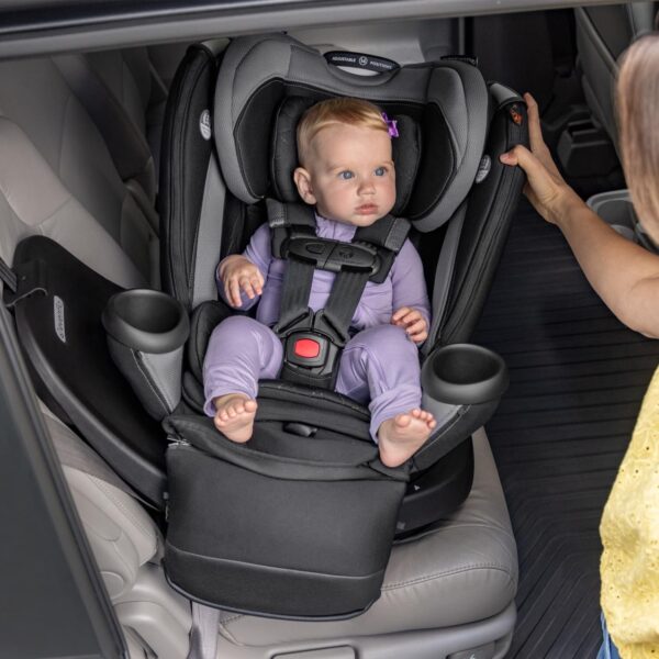 Revolve360 Extend Convertible Car Seat with 360 Degree Rotation, Extended Rear-Facing, Forward-Facing, Booster Mode, and Secure Latch Install, Revere Gray