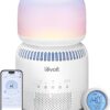 Humidifiers for Bedroom Baby, Sprout Evaporative with Dual Filters for Air & Water, Separate Sensor, Adjustable No Blue Nightlight, Auto Dry, Smart Control & Alexa, Auto Mode, 3.8L Tank for 36H
