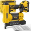 Alloyman 18-Gauge Cordless Brad Nailer & Stapler – 2-in-1 Electric Nail Gun with Battery, Charger, Nails & Staples