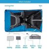 CORE Instant Cabin Tents with LED Lights | 6 Person / 9 Person / 12 Person Family Multi Room Lighted Pop Up Tents for Camping | Included Storage Pockets for Camping Accessories