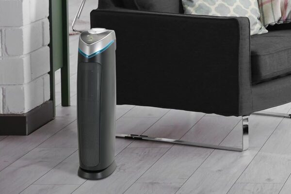 GermGuardian 5-In-1 HEPA Air Purifier for Home, Large Rooms Up To 915 Sq. Ft. with HEPA Pet Air Filter, UV-C Light & Odor Reduction, AC5250PT, 28′′ Tower, Black