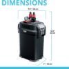 Perfomance Canister Filter – for Aquariums Up to 100 Gallons – Aquarium Canister Filter