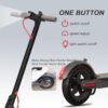 Electric Scooter – 8.5′′ Solid Tires, 350W Motor, Up to 19 MPH and 21-23 Miles Long-Range Portable Foldable Commuting Scooter for Adults with Double Braking System and App