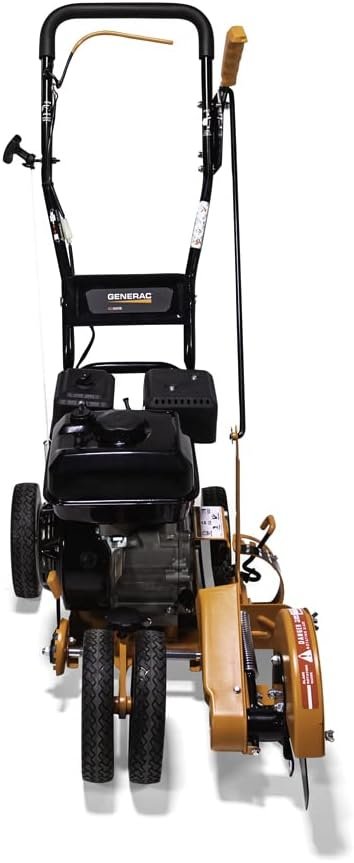 c40bd4b9a062417c9af92f68516535e8 High-Powered 163cc Engine, Start With Ease – Precision Bevel Cutting, Easy Curb Hopping, 6-Depth Adjustments, 4-Wheel Control for Edging with Ease-Generac
