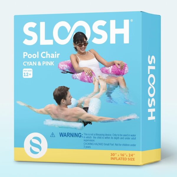 c46595ecc80643fdbe3476ae49443cce SLOOSH Inflatable Pool Floats Adult,2 Packs Floating Lounge Chairs,Blow up Pool Noodles for Adult Heavy Duty,Floating Chair for Party Summer Water Beach Lake Fun