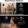D50 LED Video Light Panel Lights 15.4′′, 2 Packs 45W 3000K-8000K Bi-Color Dimmable Photography Lighting, CRI 96+ Videography Lighting for Video Shooting/Gaming/Live Stream/Studio/Film