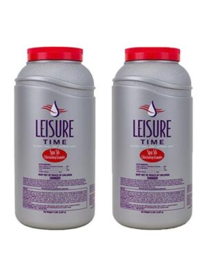 Leisure Time E5 Spa 56 Chlorinating Granules for Spas and Hot Tubs 2 Pack 5 lb