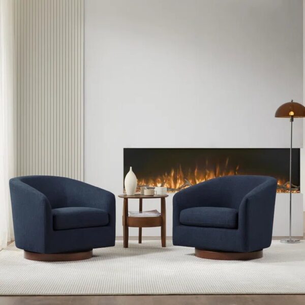 c483c1882551413c96d368b53ad0b8e6 Upholstered Swivel Barrel Chair