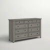 9 Drawer 66” W Dresser