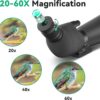 Gosky Updated 20-60×85 Dual Focusing Spotting Scopes with Tripod, Carrying Bag and Quick Phone Holder – BAK4 High Definition Waterproof Spotter Scope for Bird Watching Wildlife Scenery