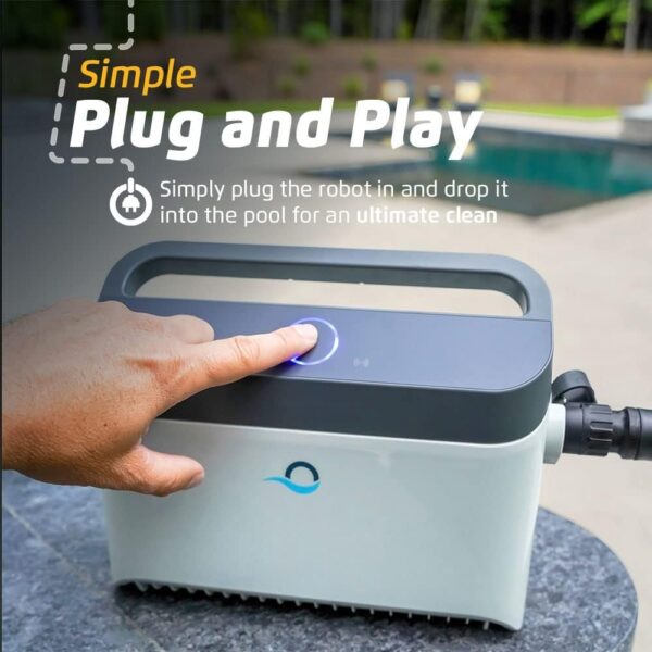 c4bb12f780dc4c49b33451c62a092902 Robotic Pool Vacuum Cleaner All Pools up to 33 FT – Wall Climbing Scrubber Brush