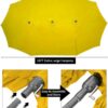 15ft Patio Umbrella with Solar Lights, Large Double Umbrella Outdoor, Rectangle 180”x106” Umbrellas with 156 PCS LED Lights and Crank Handle for Backyard Deck Pool Shade in Black(1.9′′ Pole)