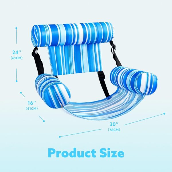c4cd188df54046d0afac454eac9e97dc SLOOSH Inflatable Pool Floats Adult,2 Packs Floating Lounge Chairs,Blow up Pool Noodles for Adult Heavy Duty,Floating Chair for Party Summer Water Beach Lake Fun