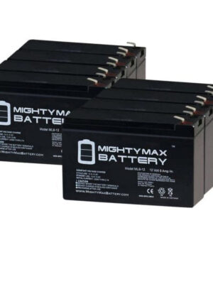 MIGHTY MAX BATTERY MAX3434105 12V 9Ah PowerWare PWHR1234W2FR Replacement UPS Battery 8 Pack