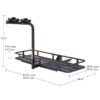 Apex BCCB-1169-4 4-Bike Steel Basket Cargo Carrier with Rack