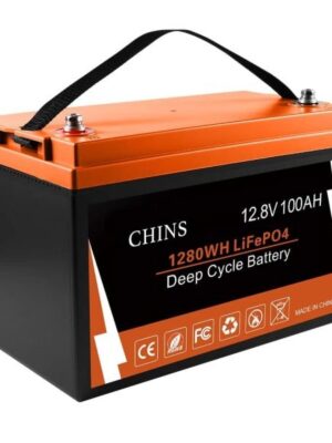CHINS Bluetooth LiFePO4 Smart 12V 100AH Lithium Iron Battery Low Temperature Charging Mobile Phone APP
