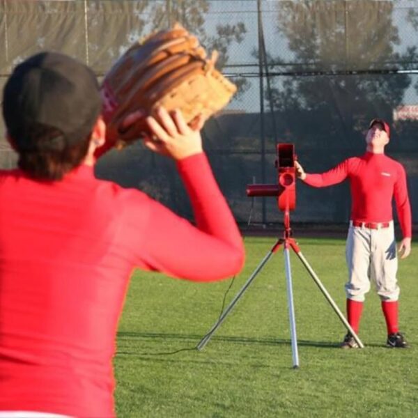 c5a426f31a2d448d970735af18813dd2 Sports Softball Pitching Machine with 9 Ball Automatic Feeder