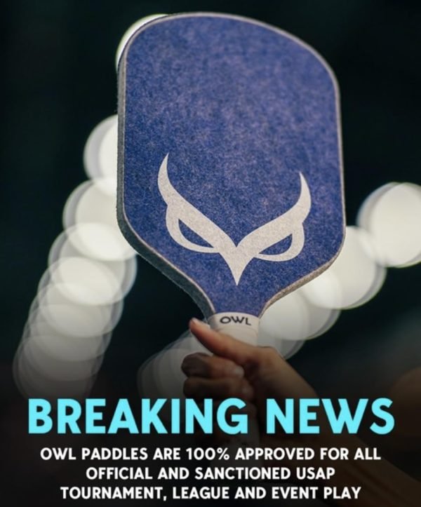 The OWL Paddle, Premium Pickleball Paddle Revolutionary Pickleball Paddle, Quiet Pickleball Paddle