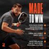 PRO Pickleball Paddles l Pure or Reach l Made with Volcanic Rock l Spin + Power+ Control l USA Tournament Approved l Premium Pickleball Paddle Made in USA l LavaFLXTM Face l 16mm Honeycomb Core