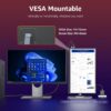 Large Portable Monitor-18.5 Inch Computer Gaming Display 100Hz 125% sRGB FHD 1080P USB-C HDMI IPS Screen for Laptop Mac Surface PC PS4/PS5 Xbox Built-in Kickstand, Speakers, VESA Mountable