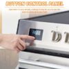 Front Control Electric Range Oven with 5 Cooktop Elements with 6 Cooking Power Options, Freestanding Oven, 5.0 cu. ft. Capacity Stainless Steel