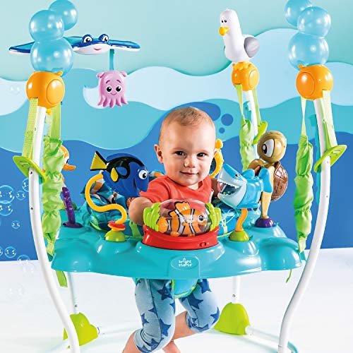 c64df664f9ac452d808ec0e5bcccf6ab Bright Starts Baby Finding Nemo Sea of Activities Baby Activity Center Jumper