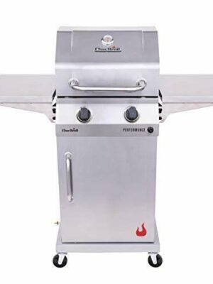2-Burner Cabinet Style Liquid Propane Gas Grill Stainless Steel Material
