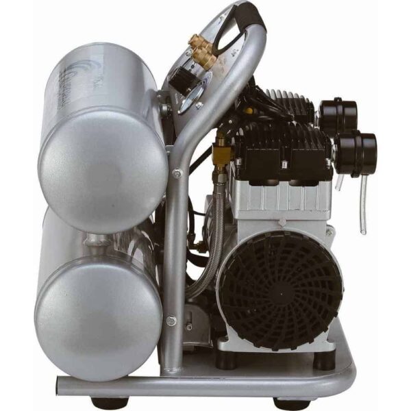 California Air Tools 4620AC 4620AC Ultra Quiet and Oil-Free 2.0 Hp, 4.6 Gal. Aluminum Twin Tank Electric Portable Air Compress