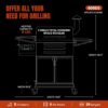 Z GRILLS Wood Pellet Grill Smoker with 552 Cooking Area & Front Shelf for Outdoor BBQ, Smoke, Bake and Roast, 550C