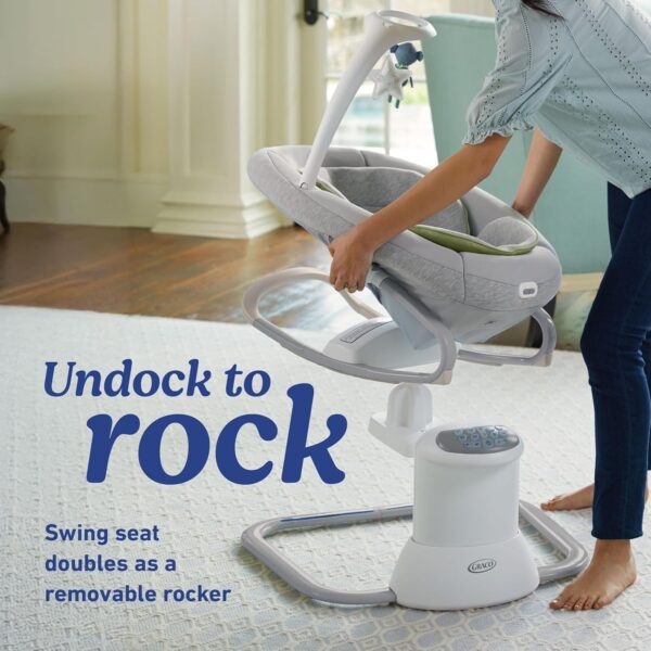 Soothe My Way with Removable Rocker, Madden – Versatile Baby Swing & Portable Rocker