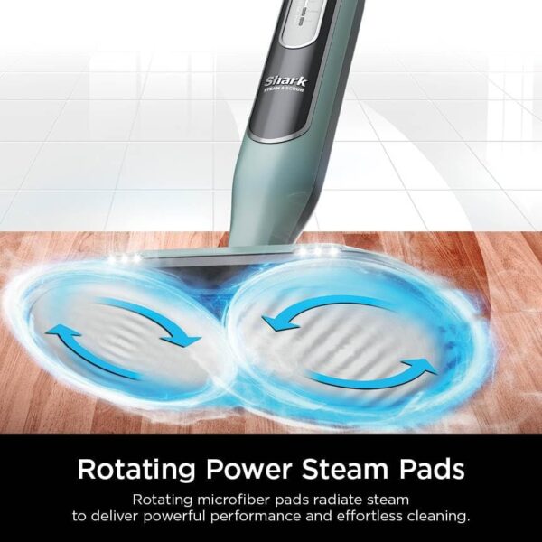 Steam Pickup 3-in-1 Steam Mop Picks Up Debris, Deep Scrubs, & Steam Sanitizes – All At Once, Lightweight Steam Cleaner for Home with Sealed Hard Floors like Hardwood, Tile & Laminate, SD201