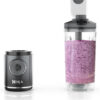 Ninja Blast Max, Portable Blender + Twist & Go, Personal Blender, Ninja Blender, Smoothie, Blend, Ice Crush, 3 Programs, Cordless, 22oz removable Vessel, Dishwasher Safe, Leakproof, Sea Glass, BC251MT