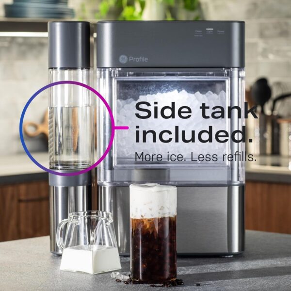 GE Profile Opal 2.0, pellet ice maker with WiFi and smart connectivity, chewable and breakable countertop ice maker, 38 pounds 24 hours