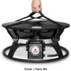 Portable Propane Fire Pit, 21-inch, 58,000 BTU with Fire Pit Cover & Carry Kit, Smokeless Gas Firebowl