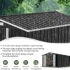 Aoxun 6.2×4 FT Shed Outdoor Storage Shed Metal Garden Shed with Lockable Doors & Slooping Roof Tool Shed Bike Shed for Backyard, Patio, Poolside (Brown)