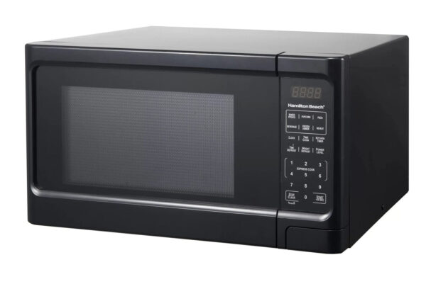 Hamilton Beach 1.1 Cu. Ft. Sleek Black Digital Microwave – Effortless Touchpad Controls