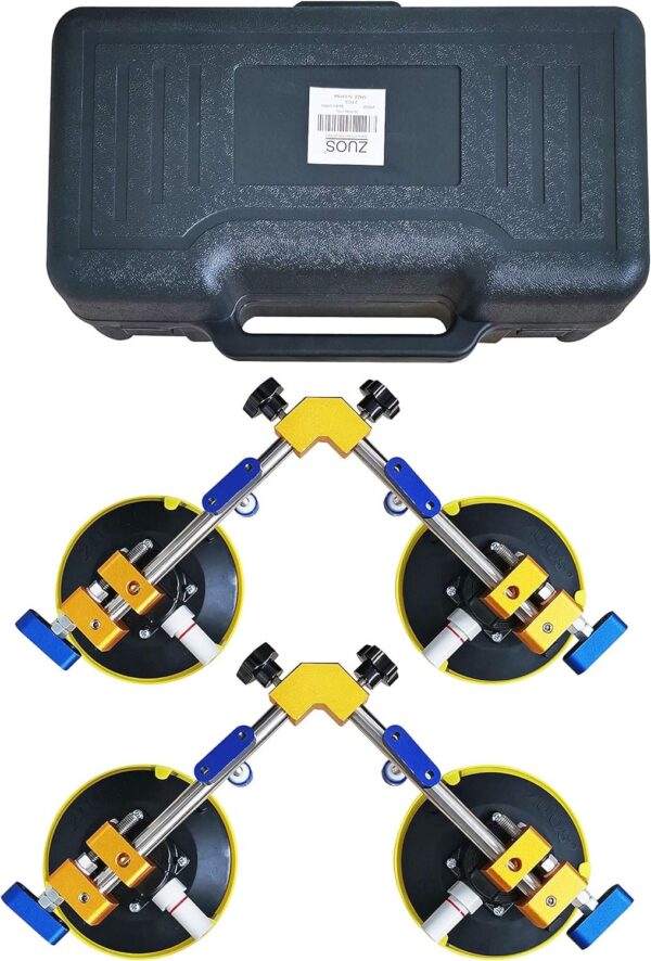 c8bb1d998ae94e8888592862f75e3fce Angle 90 Degree Countertop Seam Setter with 6′′ Suction Cup for Seam Joining & Leveling/Professional Countertop, granite . Stone, Marble Slab Installation. (2 PACK) (6′′ seam setter)