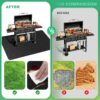 90×52 Inch Under Grill Mat for Outdoor Grill, Fireproof & Waterproof